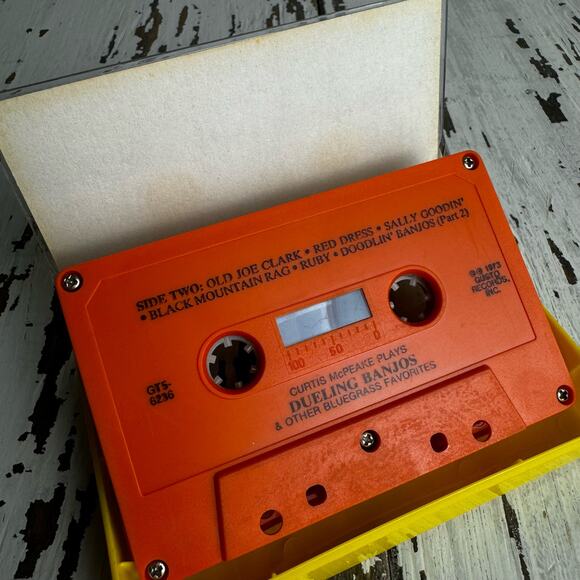 Curtis McPeake Plays Dueling Banjos 1973 Gusto Records Cassette Tape Vintage - Picture 5 of 6